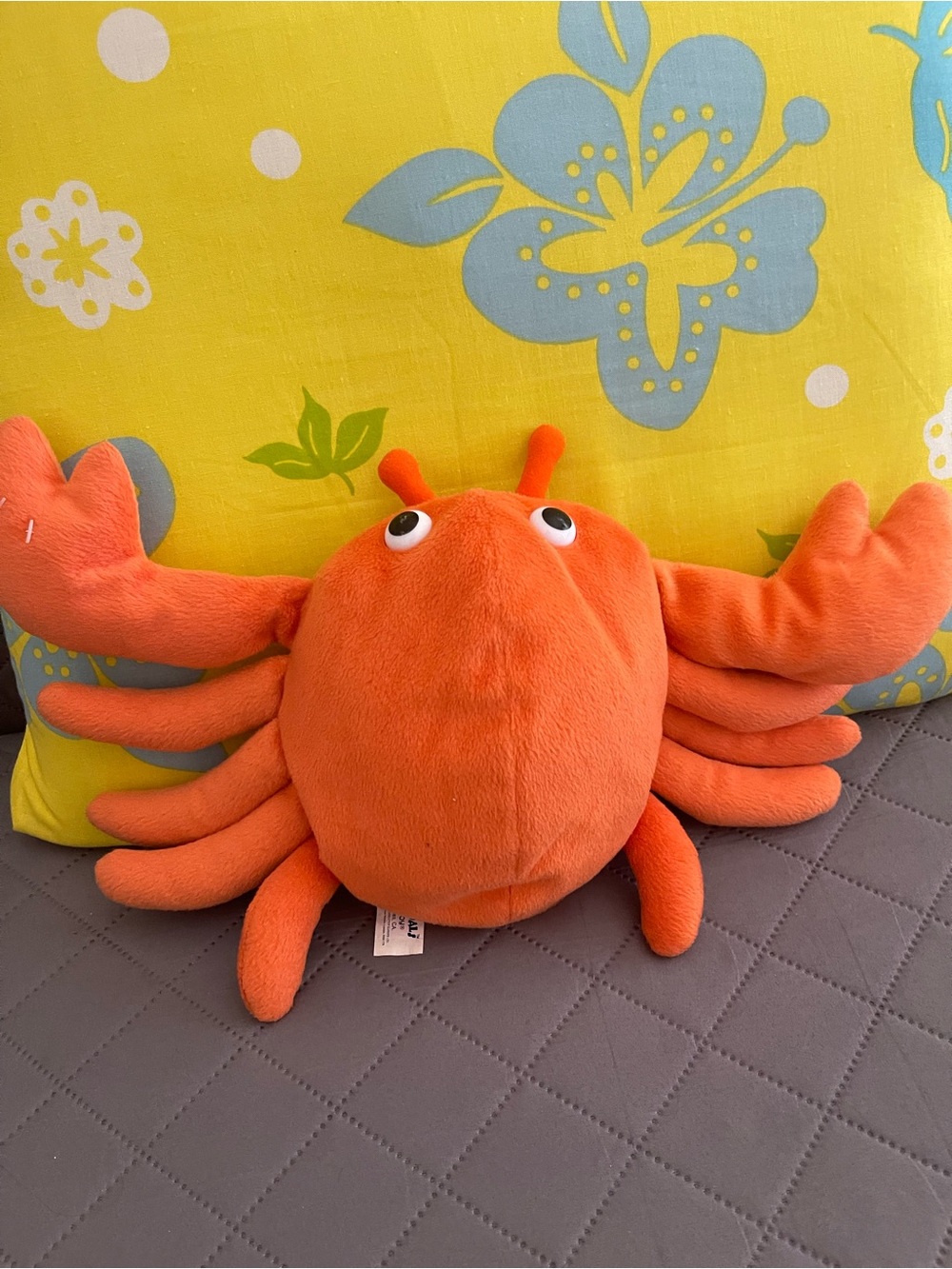 Kellytoy Orange Crab Plush Stuffed Animal